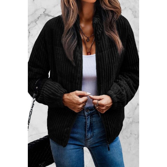 Casual Color Block Patchwork O Neck Jacket(6 Colors)