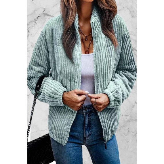 Casual Color Block Patchwork O Neck Jacket(6 Colors)