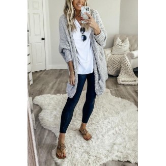 Casual Daily Solid Doll Sleeve Cardigan(6 Colors)