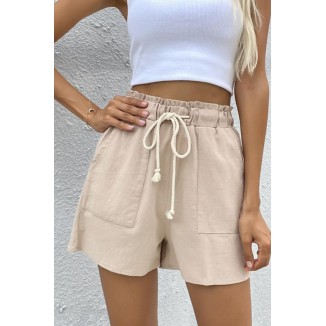 Casual Solid Split Joint Pocket Loose Wide Leg Solid Color Bottoms